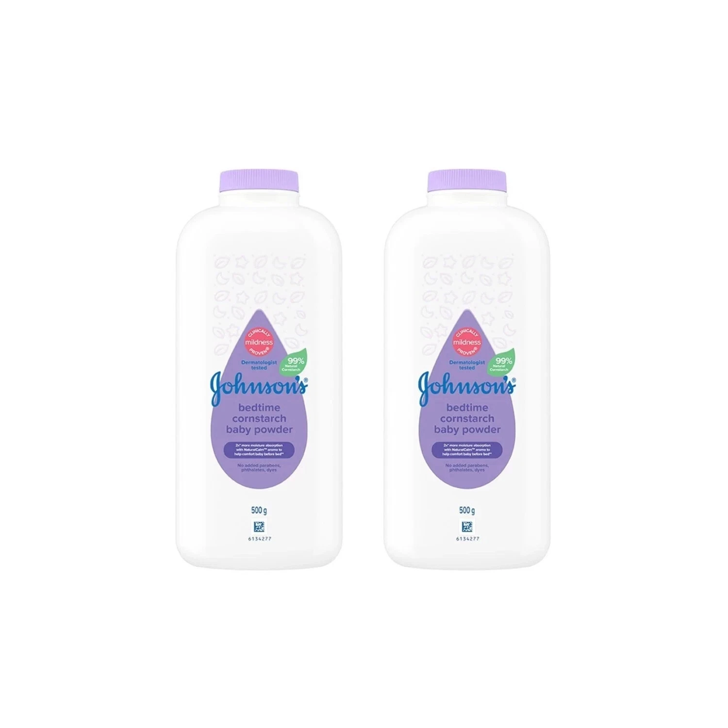 2 x 500g Johnson's Baby Powder Bedtime Cornstarch 500g / 17.6 oz
Opens in a new window or tab