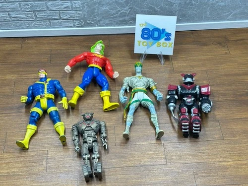 Vintage Figure Lot Megazord Mummy Hulk Smash X-Men