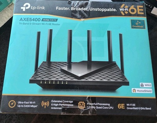 TP-Link AXE5400 Tri-Band WiFi 6E Router (Archer AXE75)- Gigabit Wireless Interne - Bridges & Routers - Montélimar | Marketplace - Foto 10