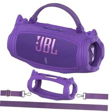 Silicone Cover Case for JBL Charge 6 Portable Bluetooth Charge 6 Cover Purple