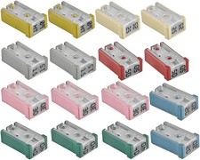 Car Fuse Assortment Kit, 16 PCS 32V Mini Slotted Automotive MCASE Shaped