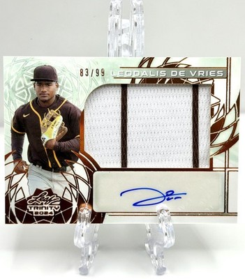 2024 Leaf Trinity Leodalis Leo De Vries Jumbo Patch Auto #83/99