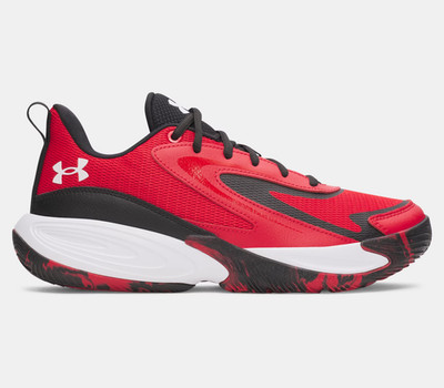 Under Armour Lockdown 8 Unisex Basketball Shoes Red Black White Authentic Seal