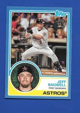 2018 Topps #83-52 Jeff Bagwell *83 Style Anniversary* *Blue Border*