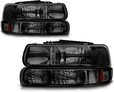 Headlight Assembly Compatible with 1999-2002 Chevy Silverado 1500 2500/2000