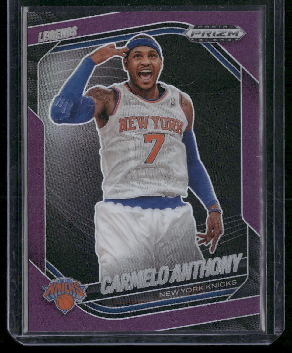 2024-25 Panini Prizm Black Carmelo Anthony Purple Prizm #/99 #267