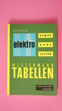173733 Aloys Schillo STOFF, ZAHL, LEITER Tabellen f. d. Elektrogewerbe