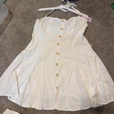 Wild Fable white halter dress size XS