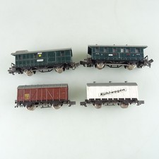 Rokal Spur TT 2x Güterwagen, 1x Gepäckwagen und 1x Personenwagen