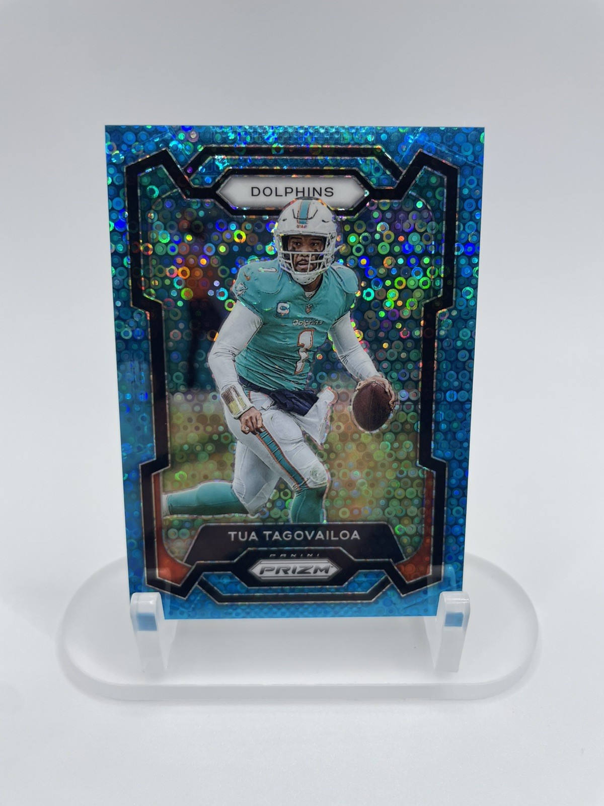 2023 Panini Prizm - Tua Tagovailoa #190 No Huddle Blue Prizm /95