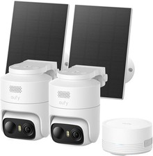 eufy Security eufyCam C37 2-Cam Kit, with Solar Panels and HomeBase Mini, no Fee