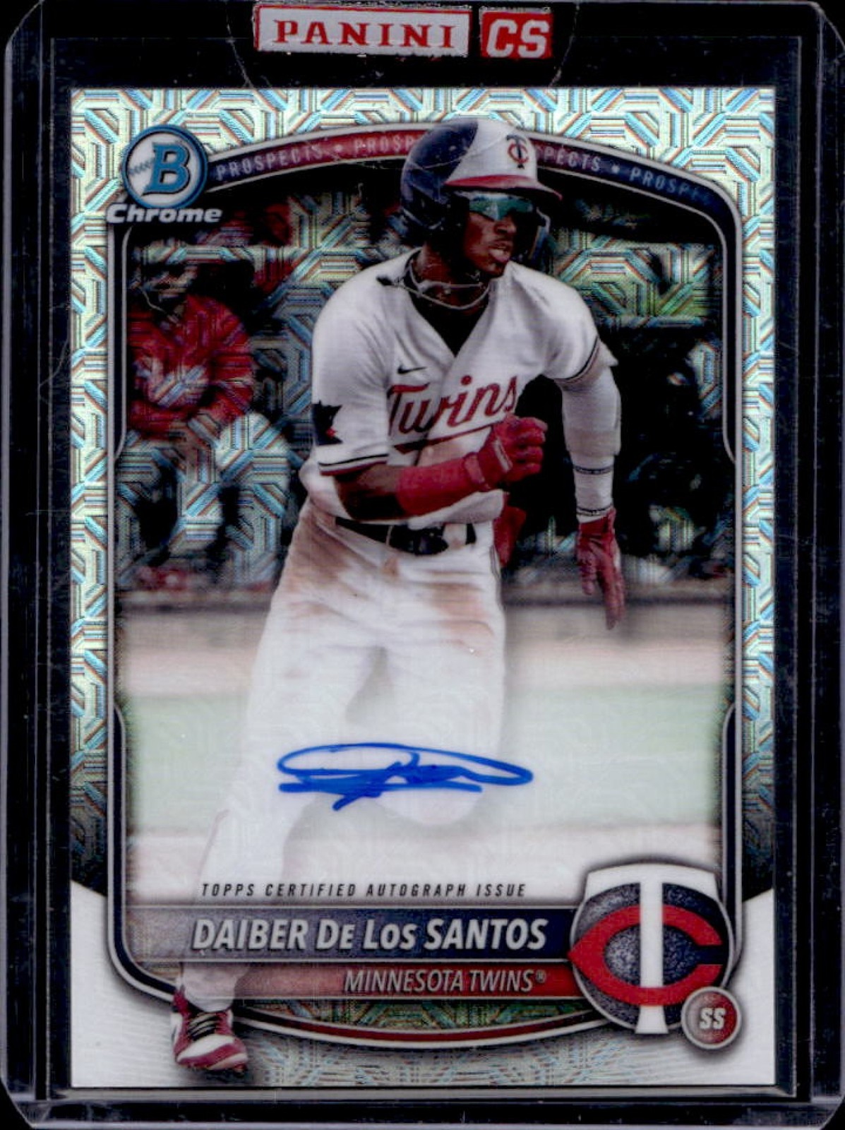 2025 Bowman Daiber De Los Santos Chrome Prospect Auto Mega Box Refractor #BMA-DD