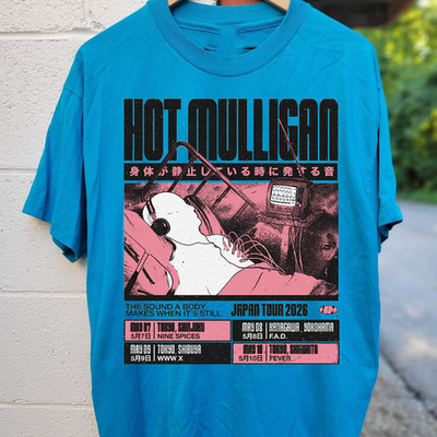 #ad #ad Hot Mulligan The Sound A Body Makes When It’s Still Tour Blue T shirt QT1620 $23.74