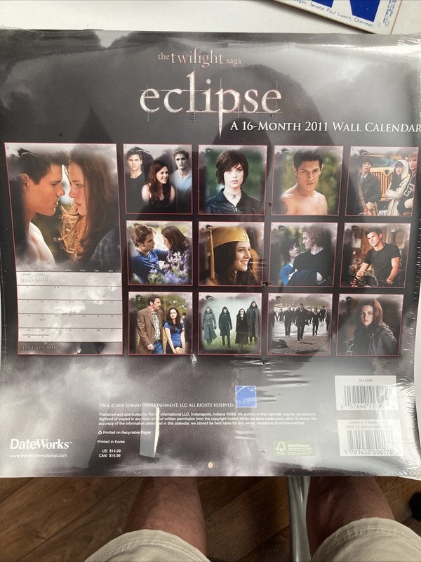 Twilight Saga - Eclipse - 3 Calendars 2011 New in Package