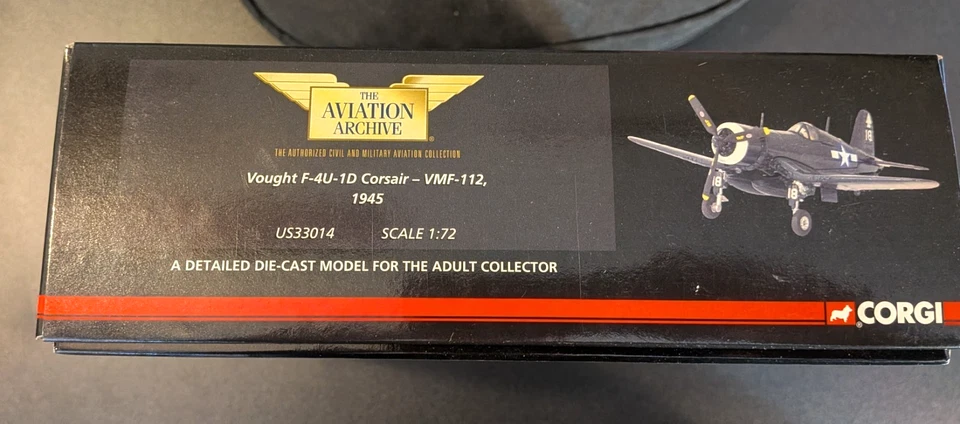 Corgi 1:72 F4U-1D Corsair VMF-112 USS Bennington (CV-20) 1945 #US33014 - Image 2 of 4