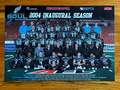 Philadelphia SOUL 2004 AFL Arena Football Season Team Picture Poster ...