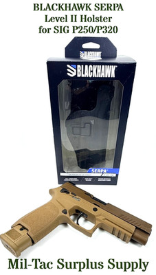BLACKHAWK SERPA Level II Holster 44H061BKR for SIG P250/P320 - NIB