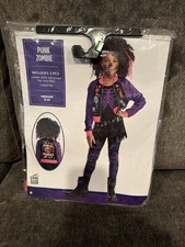 Punk Zombie Kids Costume - Kids Medium 8/10