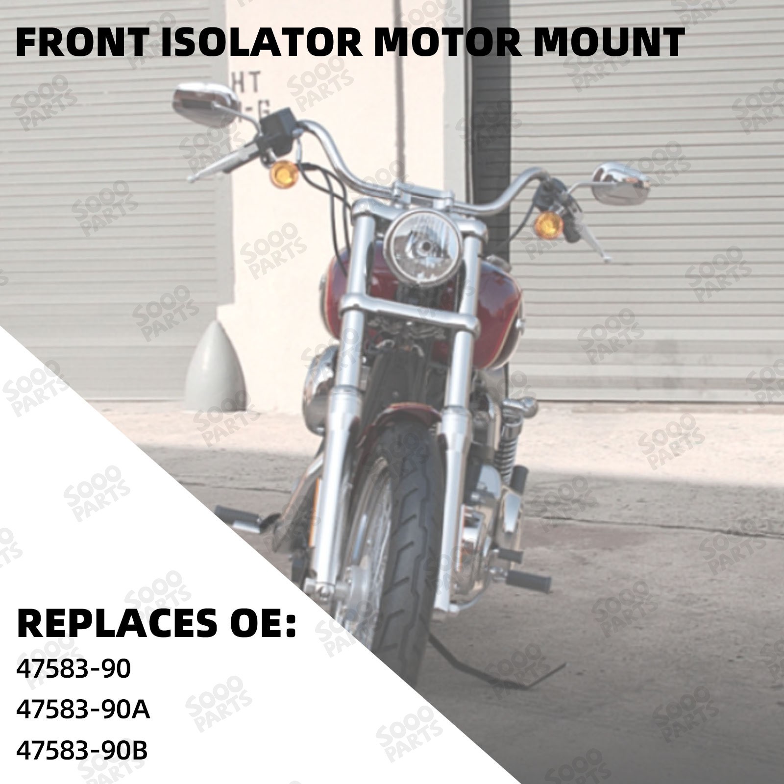 Front Motor Mount Engine Isolator For 91-17 Harley Davidson DYNA FXD 47583-90B