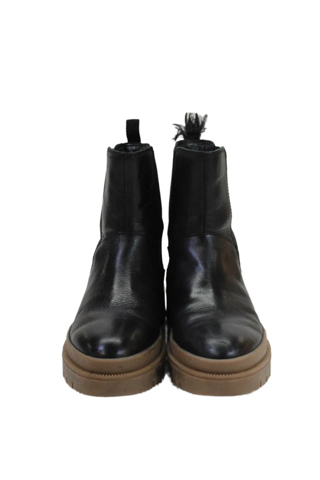 Botas Chelsea Cougar para mujer cuello redondo plataforma media pantorrilla negras talla 9 Foto 2 de 4