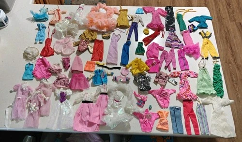 Huge Lot VTG Barbie Clothing 70s 80s 90's over 130 pc's