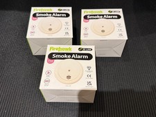 Firehawk smoke alarm battery operated FHB10-RF  interlinkable X 3