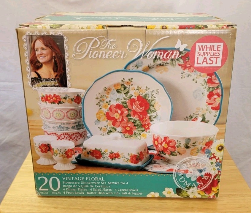 Serves Four Vintage Floral Unopened