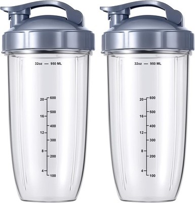 2er-Pack Ersatzteile Upgrade 32 Unzen Becher mit Flip-Top To-Go-Deckel und Gummi Ga