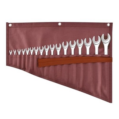 EMVANV 16 Pockets Wrench Roll Organizer, Roll Up Tool Bag, Multi-Purpose