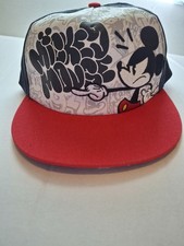 Disney Parks . Angry Mickey Mouse Hat With Graffiti.