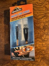 Micro USB Kabel - Armor All - 6 Fuß - Verwicklungsfrei - NEU IM KARTON - Synchronisieren & Laden