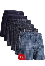 6pc DANISH ENDURANCE Men’s Boxers, Woven Cotton Boxers, Loose, Breathable