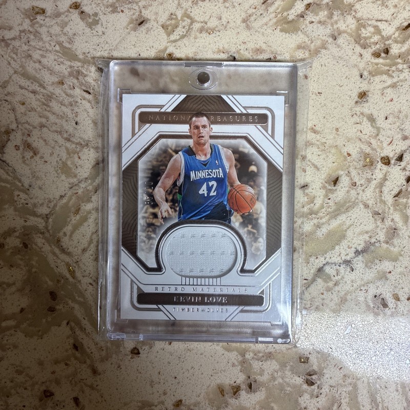 2022-23 Panini National Treasures #RM-KVL Kevin Love Retro Materials #/99