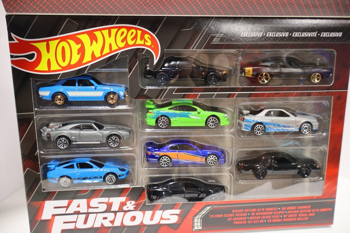 Hot Wheels HNT21 Fast & Furious Cars - Pack of 10 for sale online