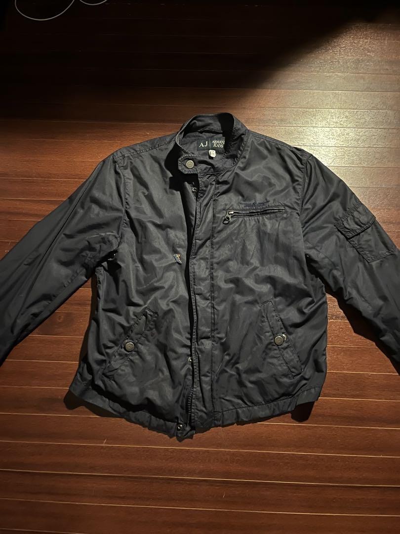 ARMANI JEANS nylon Jacket Blouson Men 90s Vintage | eBay
