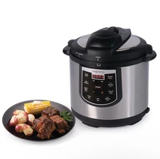 Presto 6 Quart QT Programmable Electric Pressure Cooker Plus Canner Model 02141
