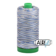 Lemon Blueberry - Variegated 4649 | 40wt Large Spool 1000M / 1094Y | Aurifil