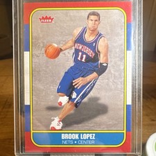 2008 NBA Fleer - Brook Lopez RW&B -#86R171 - NBA Brooklyn/New Jersey Nets
