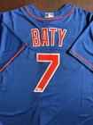 MLB NY METS BRETT BATY SIGNED NIKE AUTHENTIC JERSEY JSA