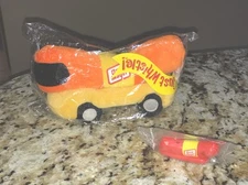 Vtg. Oscar Meyer Weiner Mobile Plush Beanie New Sealed 7” + Whistle