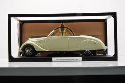 PEUGEOT 402 ECLIPSE 1937 BEIGE NOREV 1/18 NEUVE EN BOITE - Photo 1/4