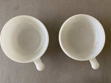 VINTAGE Casserole Dish Set of 2 Milk Glass Made in USA