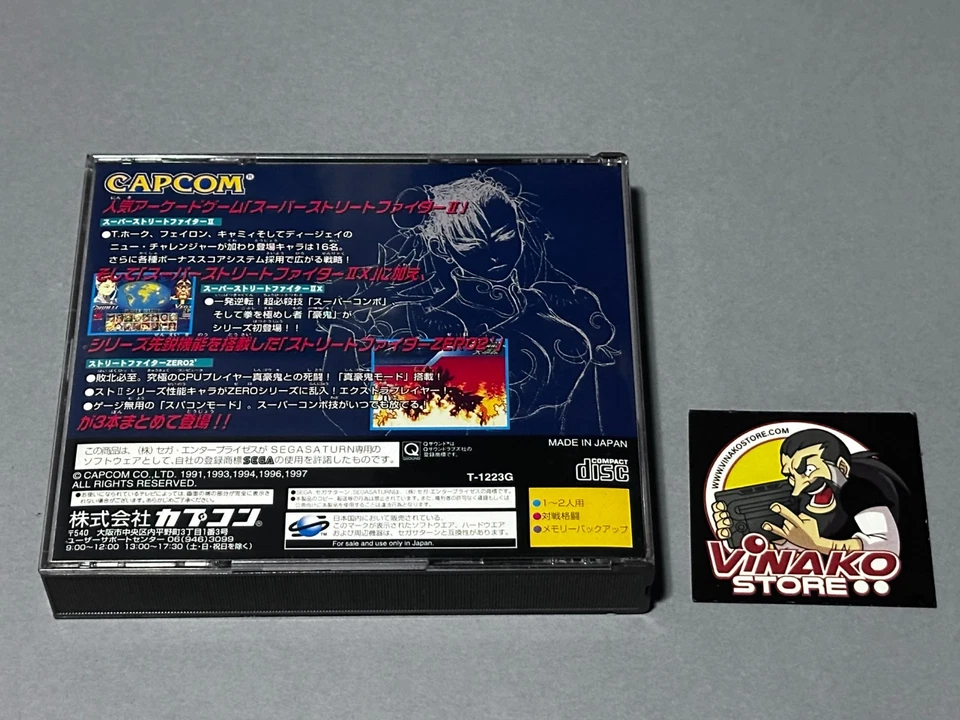 Street Fighter Collection Sega Saturn NTSC-J Spinecard - Imagen 4 de 4