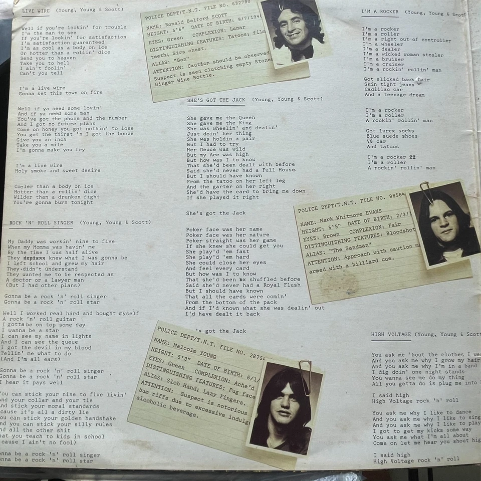 AC/DC - TNT Rare Australian Only Blue Roo Albert Pressing Poor Condition. - Image 3 of 4