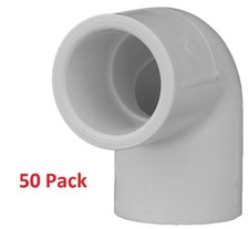 Charlotte Pipe 50 Pack 3/4" in 90-Degree Schedule 40 PVC Elbow Model 02300 0800