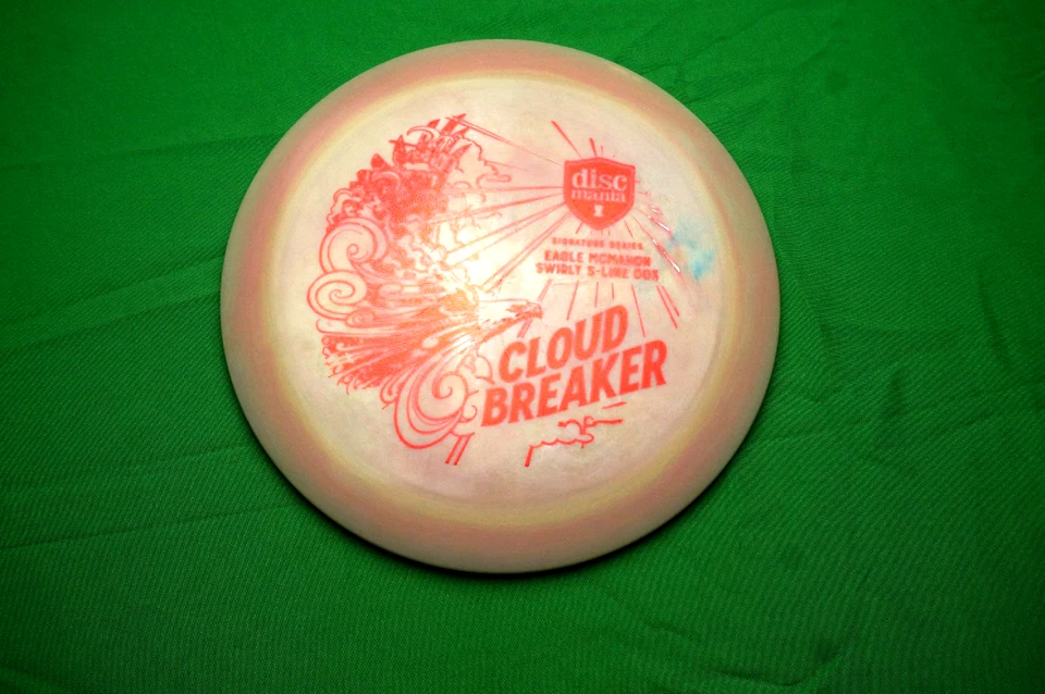 Discmania Eagle McMahon Cloud Breaker Used Prototype Rose Swirl with Red Stamp - Image 4 of 4