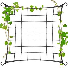 VIVOSUN 4 x 4Ft. Elastic Trellis Netting with 4 Hooks for Climbing Plants 1-Pack