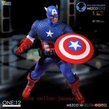 Perfect Mezco Toyz 1/12 Captain America Classic Edition Action Figure Brand New