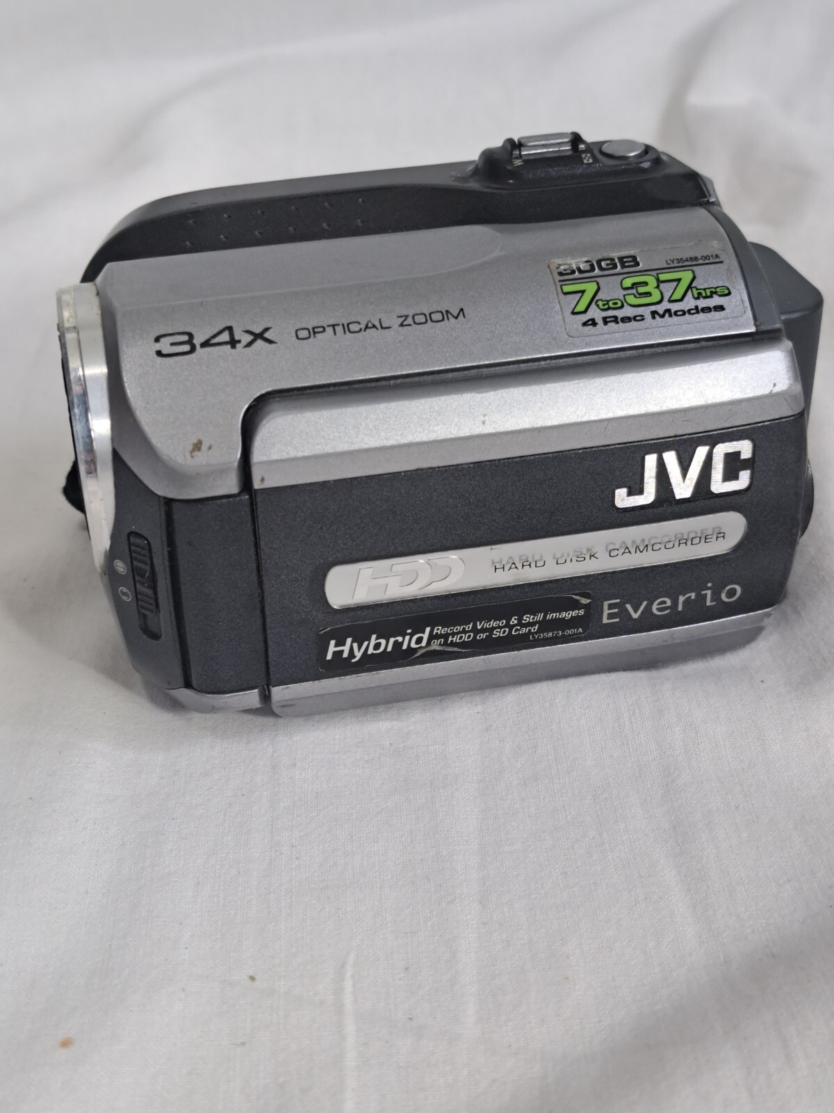 JVC Everio GZMG130U Hybrid Camcorder UNTESTED AS IS FOR PARTS eBay
