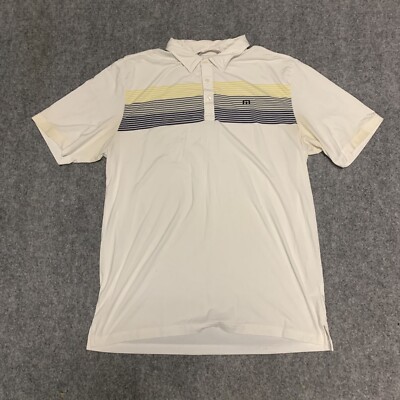 Travis Matthew Polo Shirt Mens Large Short Sleeve Active Golf LOGO